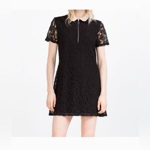 Zara Black Lace Mini Dress